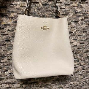 Coach White Leather Women Bad